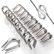 Cavo di Accoppiamento in Rame a 6mm con Cuscinetti in Acciaio Inox - Qualità Marina - 22 Pezzi