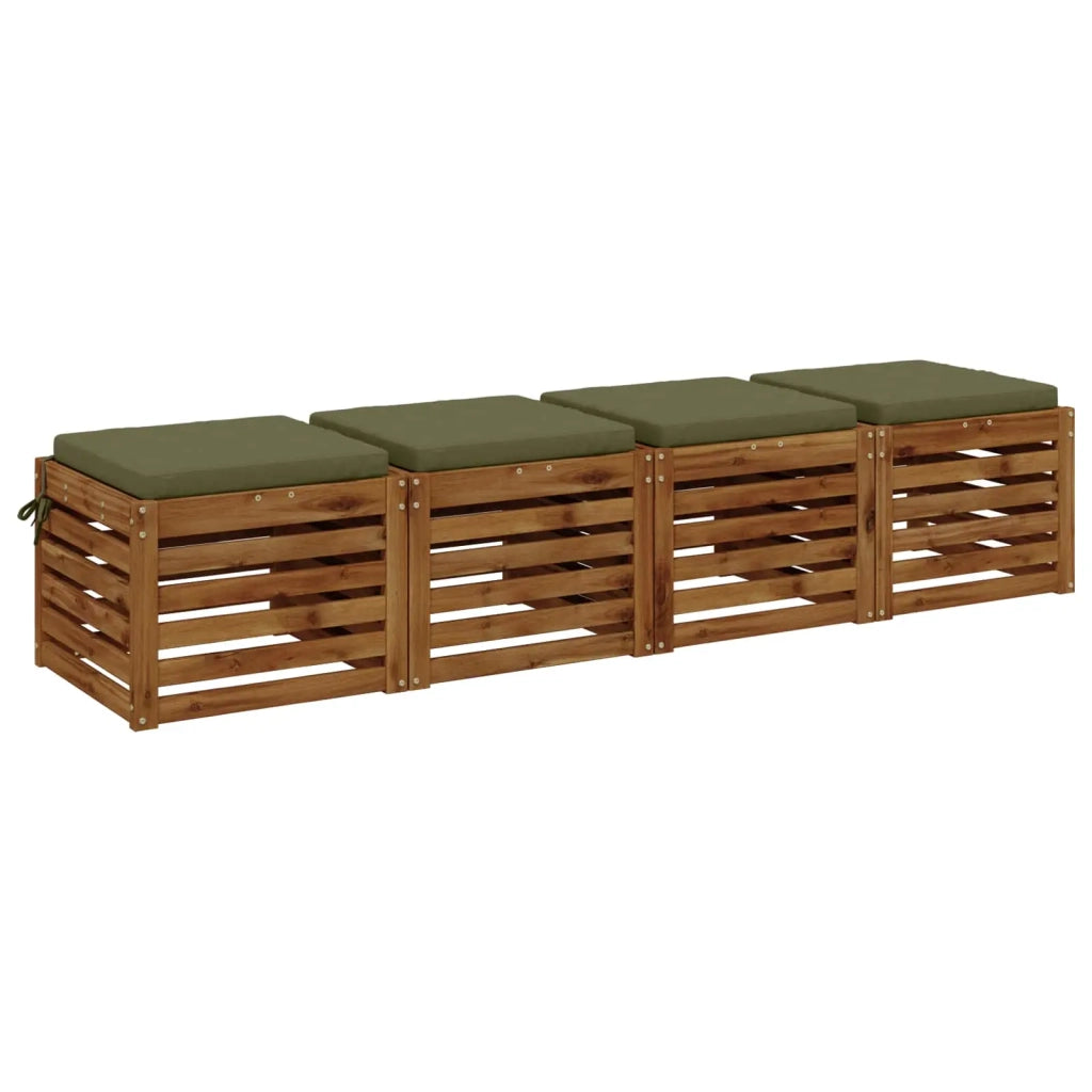 Cuscini per Sedia in 4 Pezzi SOEST 4 pz 100% Poliestere 944527