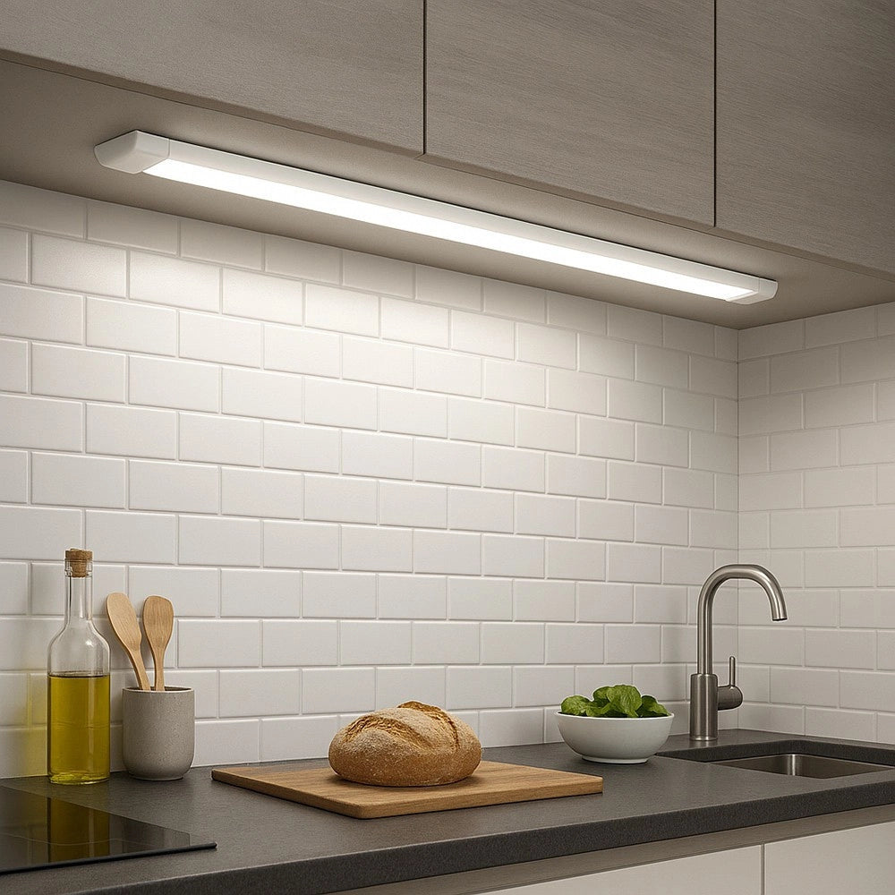 Trade Shop - Plafoniera Lineare Led Slim 72w 150cm Tecnologia Cct Switch Alta Luminosità Ip20 Pf-150-3c -
