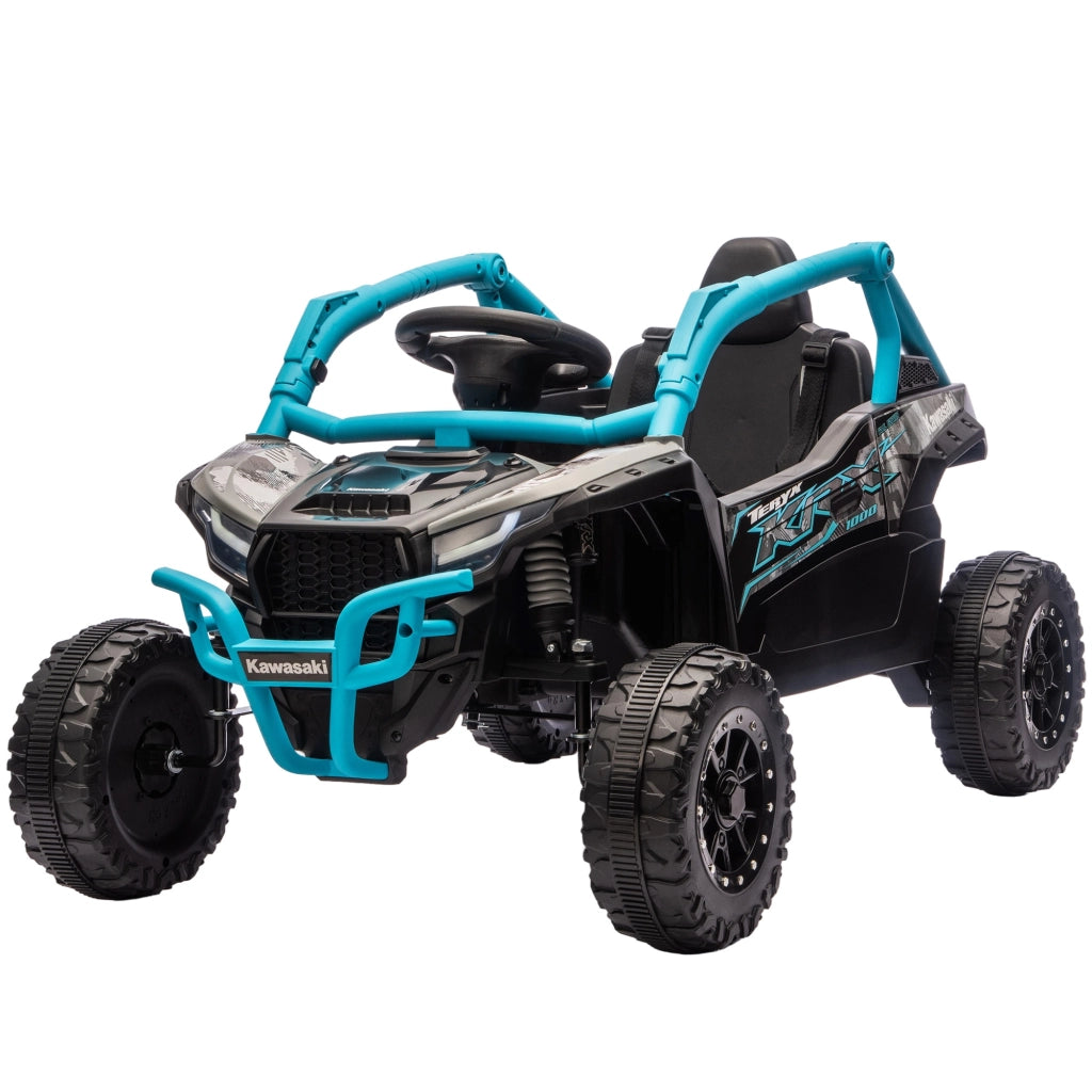 Auto per Bambini Elettrica 12V ¨C zephmum ¨C Blu, Telecomando, Luci LED