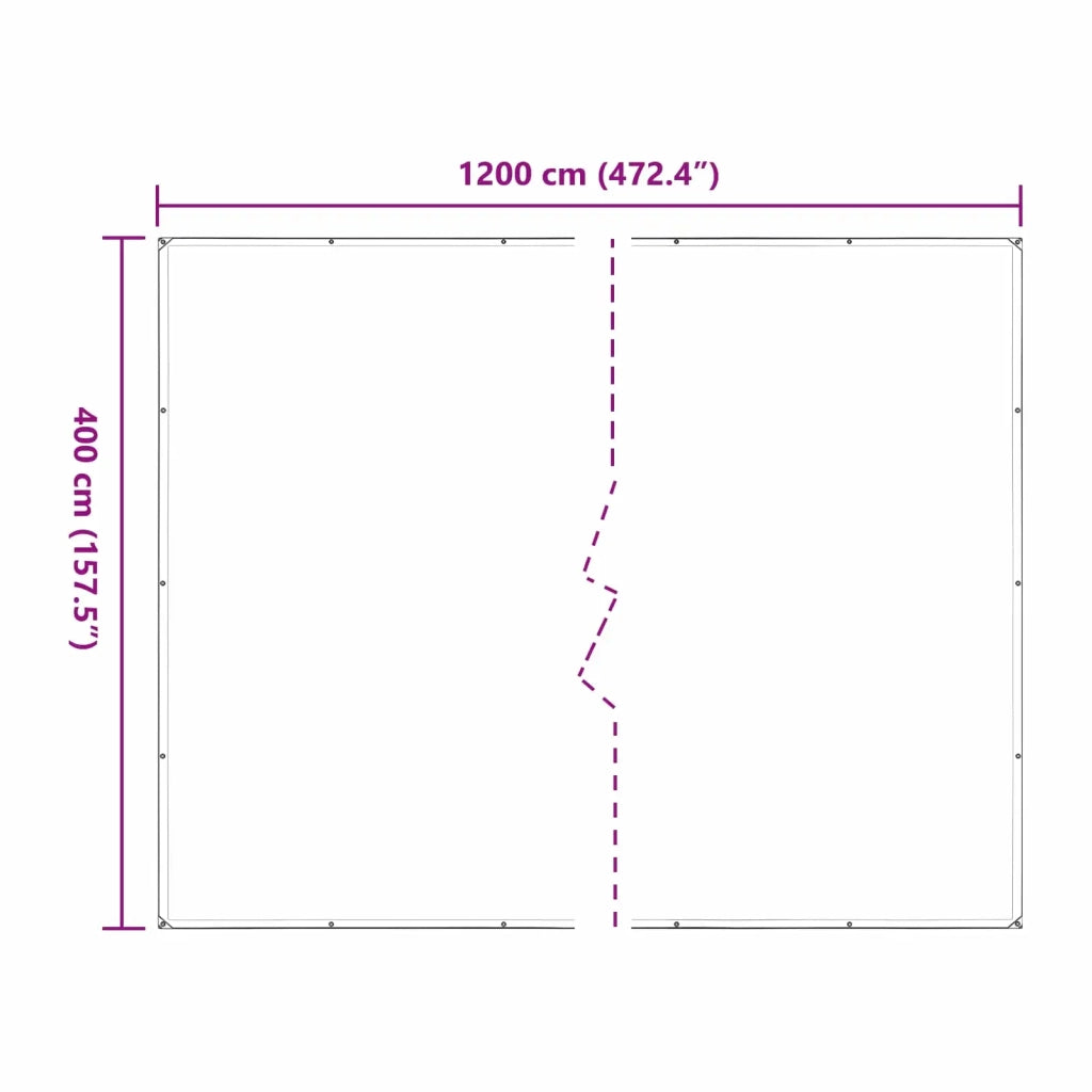 Copertura per Piante Trasparente 4 x 12 m PE CFW9693311