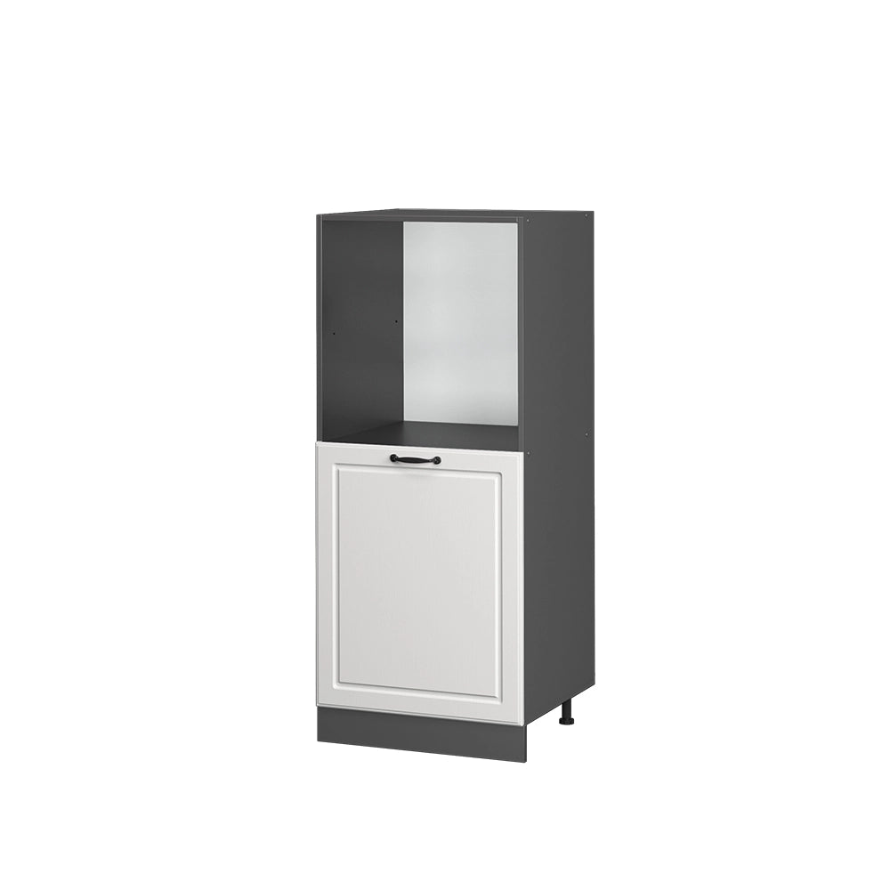 Mobile per forno da incasso R-Line Bianco rustico/Antracite 60 cm Vicco