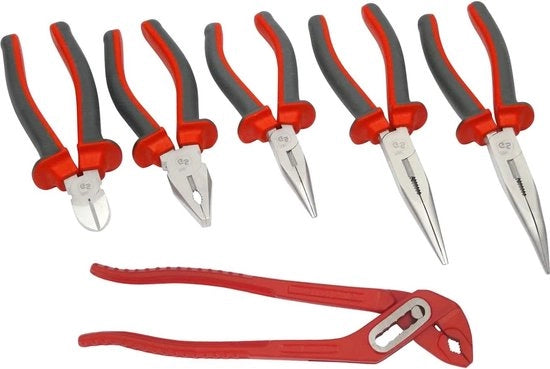 Set di taglieri a 6 pezzi con tagliafili per telefono, combinato, idraulico, con lunga maniglia e vario.