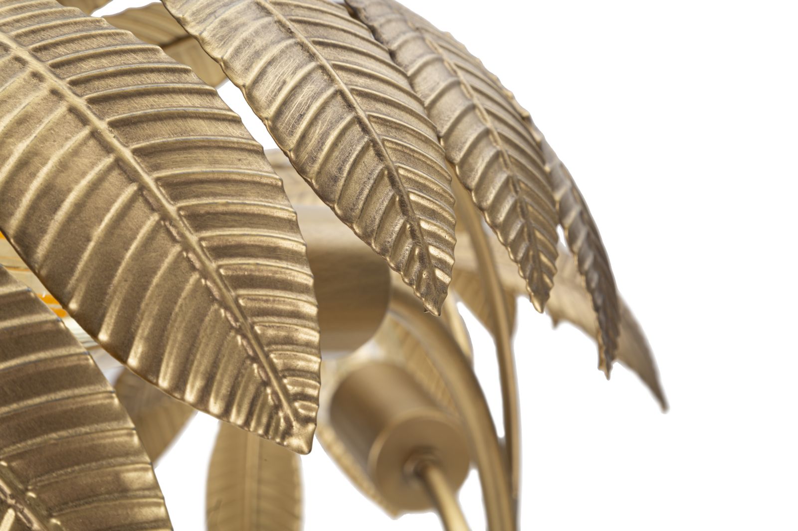 Lampada da Tavolo Leaf 57x81x57 cm in Ferro Oro