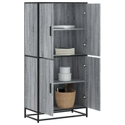 Credenza Grigio Sonoma 68x35x139 cm in Truciolato 3300833