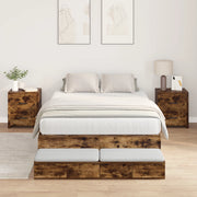 Struttura letto rovere affumicato 120x200 cm