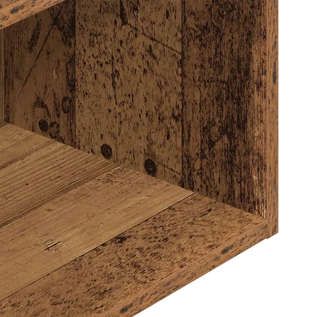 Set di 2 Comodini | Armadio da Notte | Mobiletto da notte con Cassetto Legno Antico 35x34x66,5 cm