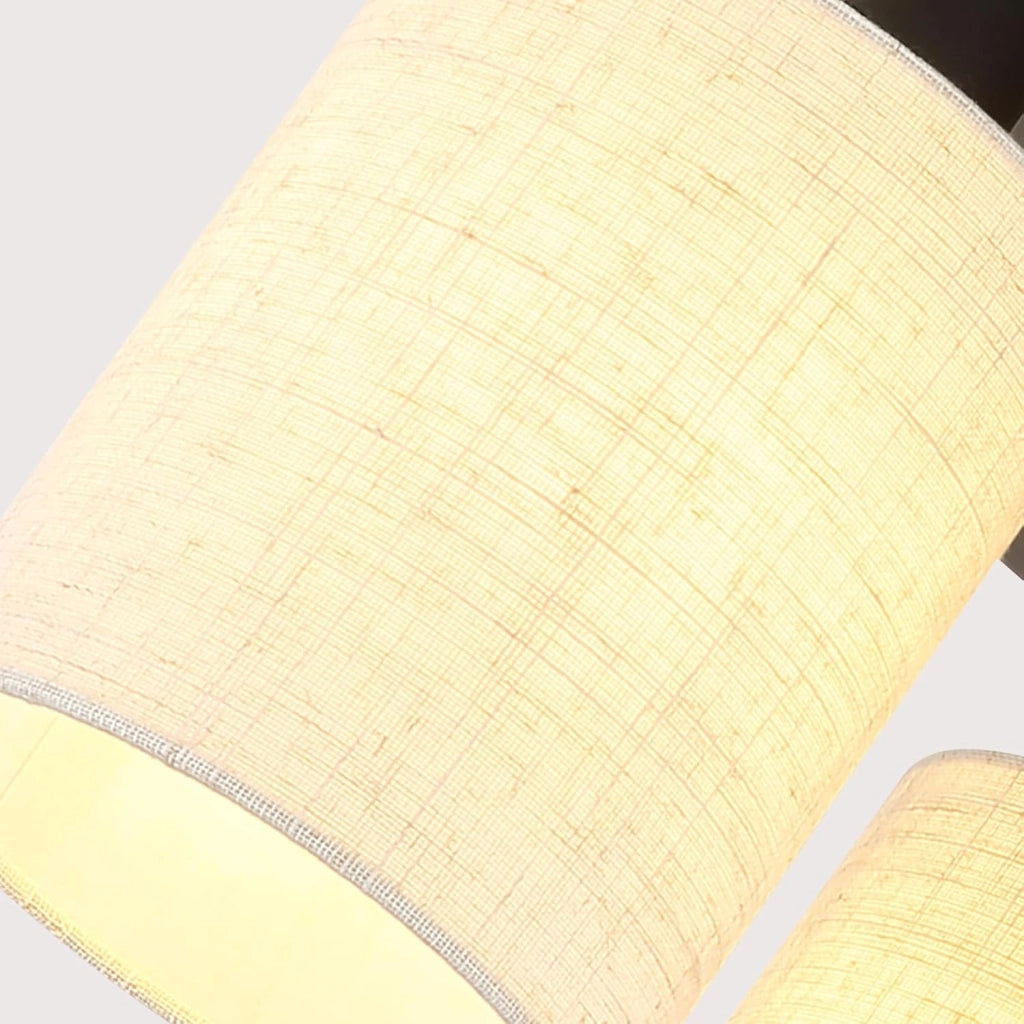 ZMH Lampada da soffitto vintage nera 3 luci E27 senza lampadine