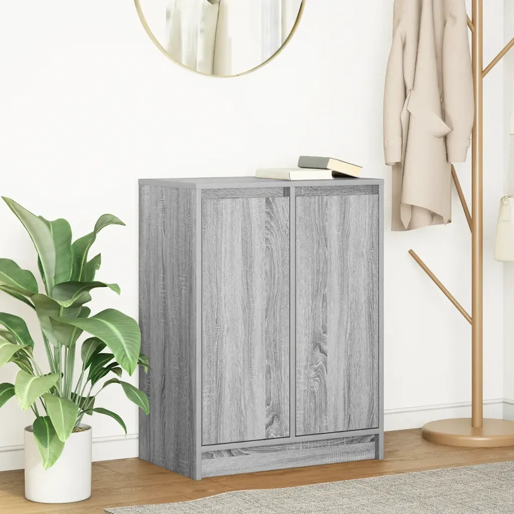 Credenza Grigio Sonoma 57x34x76 cm in Legno Multistrato 861621