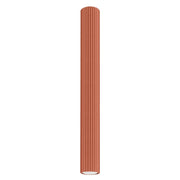 Spot soffitto Pure Lume GRAVIO rosso ocra tubo 60cm GU10