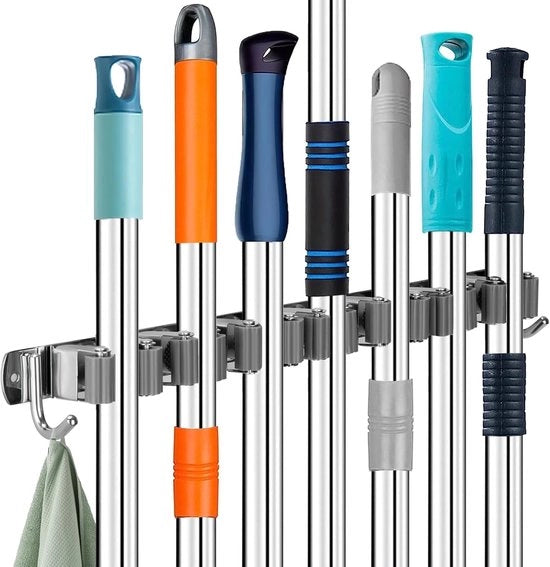 Sistema di appoggio per attrezzi - Sistema di appoggio per attrezzi per giardinaggio - Sistema di appoggio per attrezzi RVS - Sistema di appoggio per attrezzi per giardinaggio - Supporto per strumenti - RVS - Giardinaggio