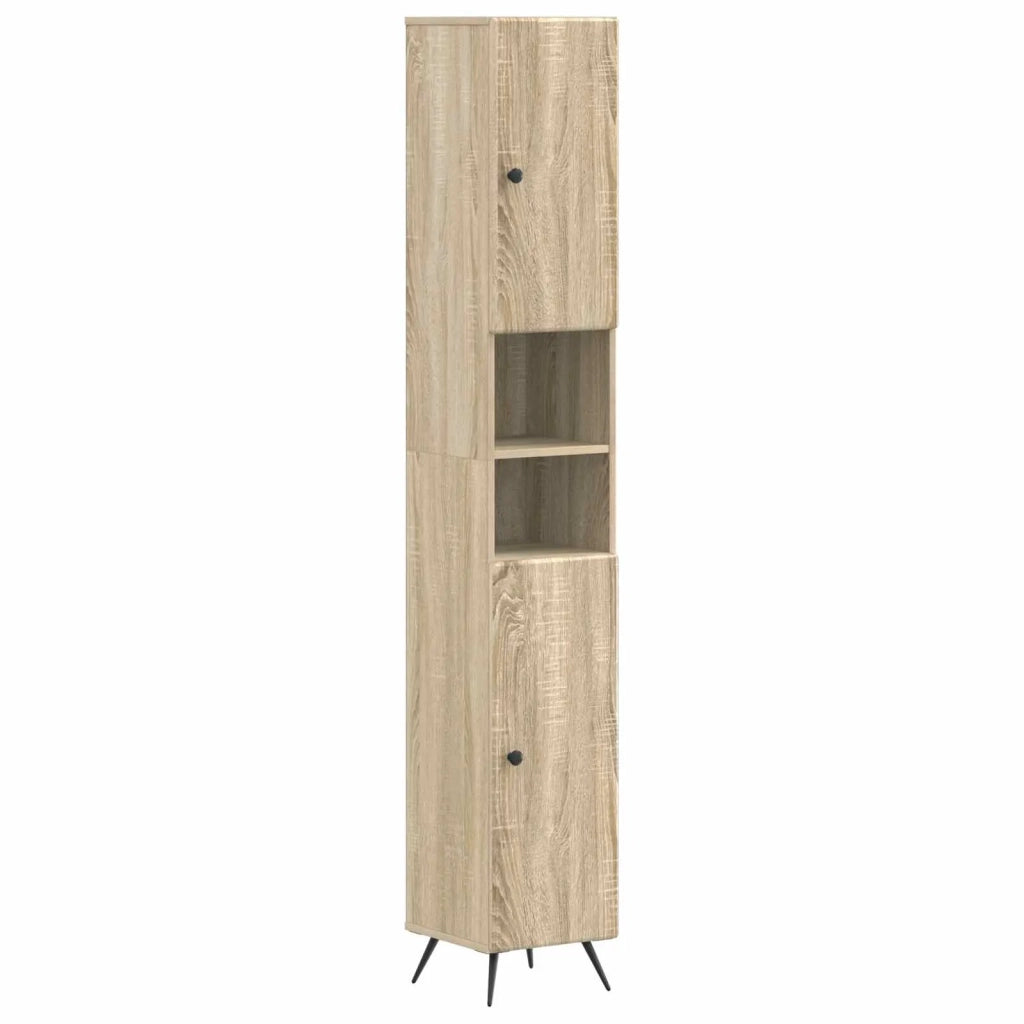 Armadio da Bagno con Ripiano Aperto BREDA Rovere Sonoma 897477