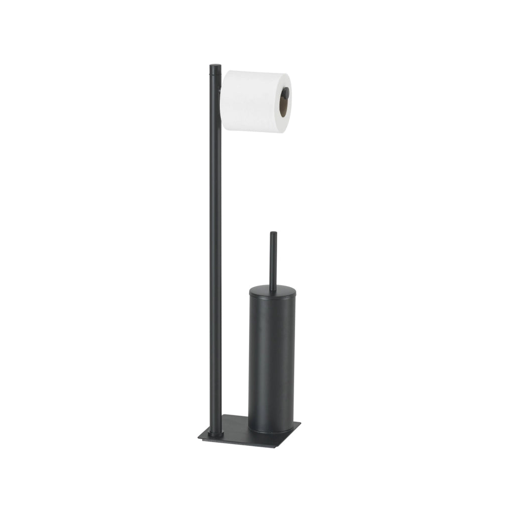 Piantana portarotolo e scopino WC serie Trilly Gedy TR32 Nero Opaco
