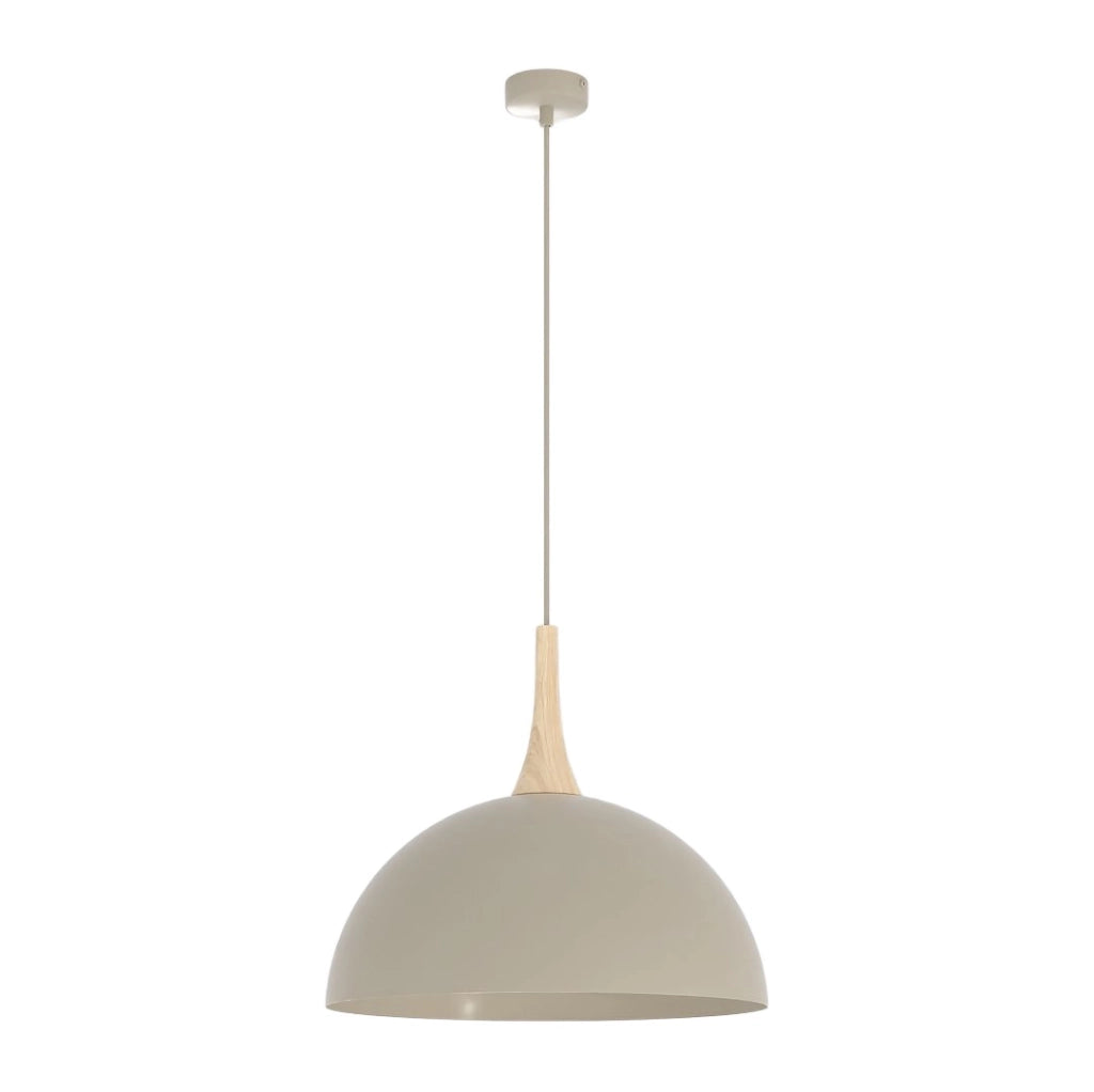 Lampada sospesa NAUTICA beige legno 1xGX53 Emibig