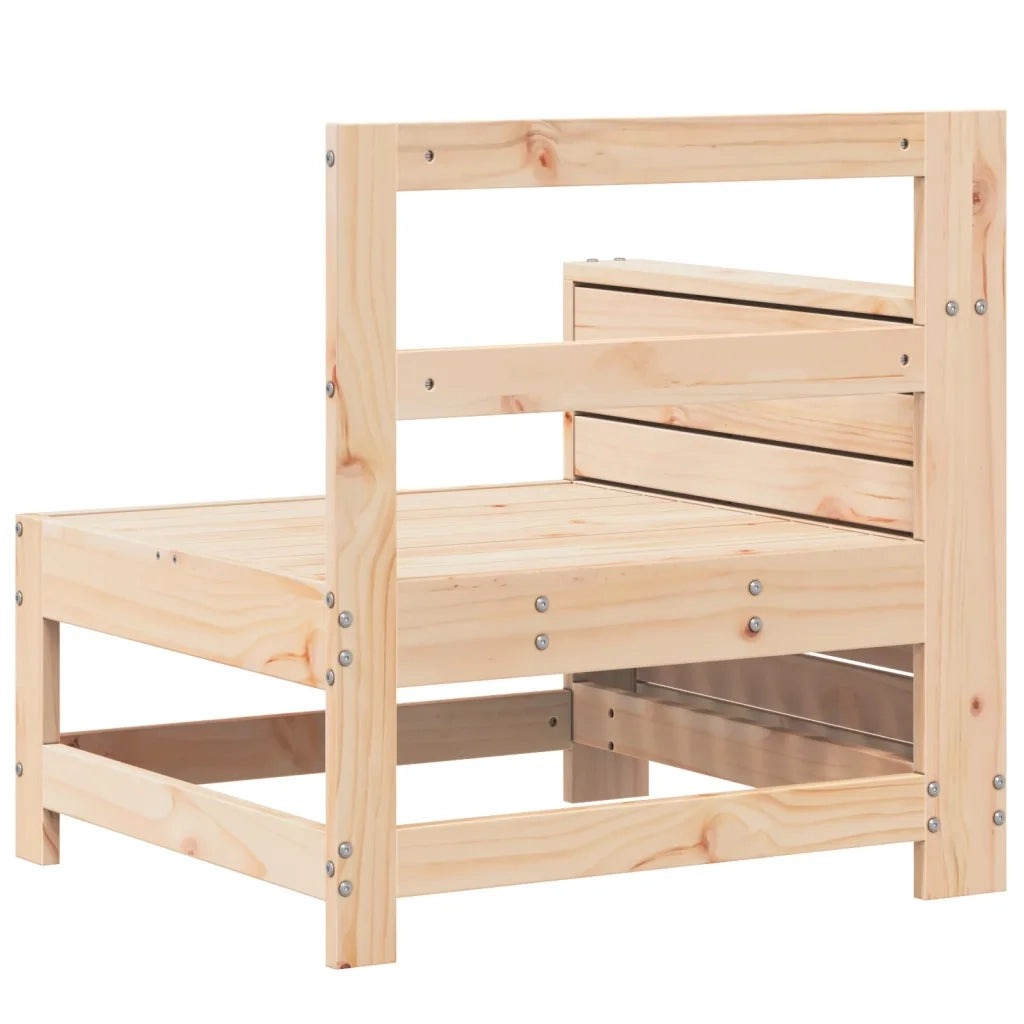 Divano senza Braccioli da Giardino-Sofa da Giardino-Divano da esterno 69x62x70,5 cm Massello Pino