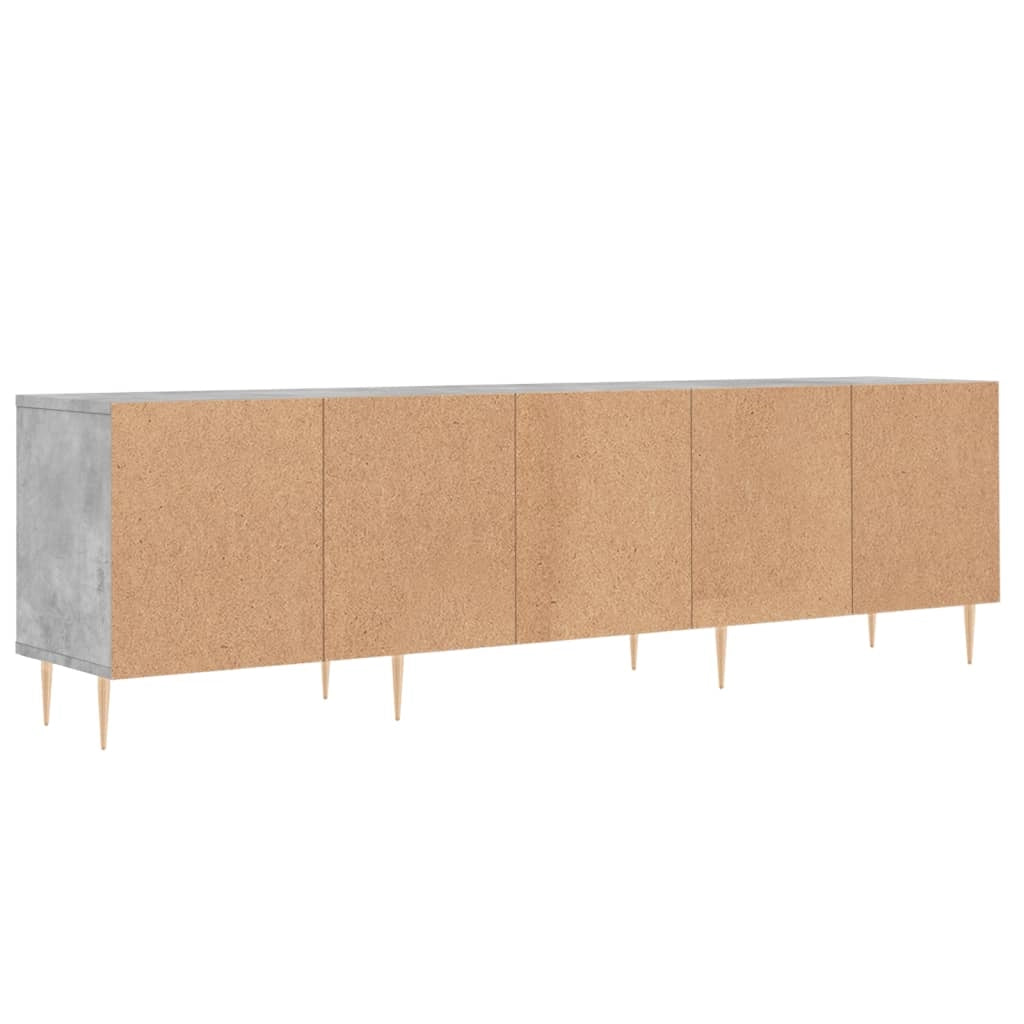 Mobile TV multimediale mensola TV credenza TV per sala da pranzo soggiorno camera da letto 150 x 30 x 44,5 cm legno ingegnerizzato grigio 02_0025973