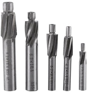Set di punte HSS-AL per frese a alta velocità - 5 pezzi - diametri M3-M8 - con lama snodabile - realizzato con acciaio resistente e duraturo - adatto per un taglio preciso e serraggio - velocità alta su acciaio.