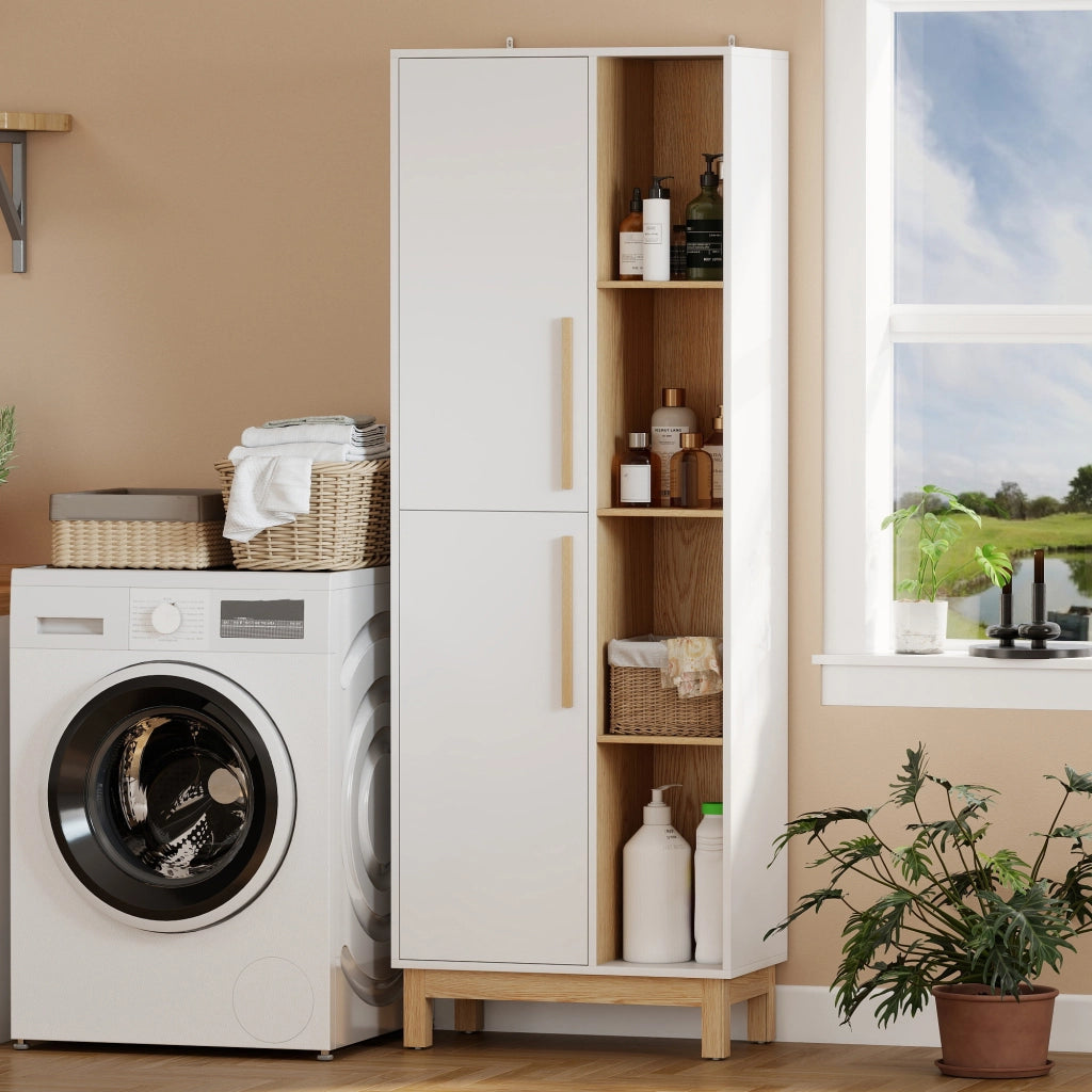 Libreria con Ante ¨C Zephmum ¨C MDF Bianco 176x80x30