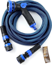 Serpentino estensibile per giardino - Irrigazione innovativa - 15 metri - verde - plastico