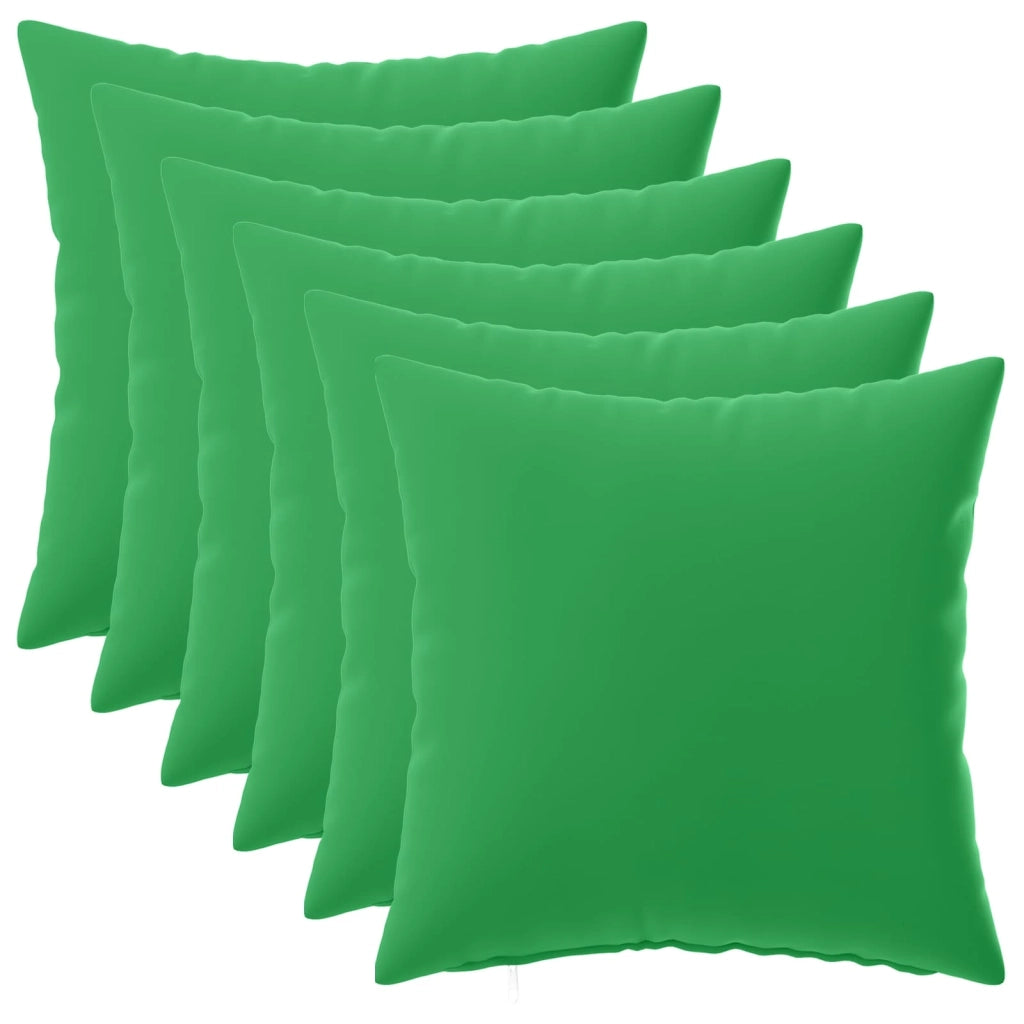 Federa 6 pcs HEERLEN Verde 35 x 35 cm Poliestere 908160
