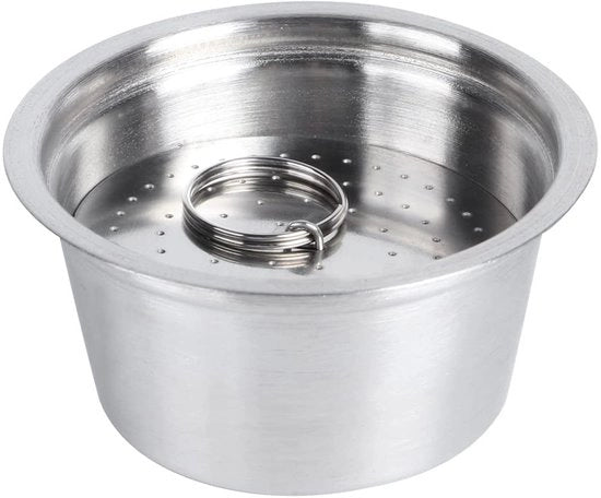 Capsule per caffè riciclabile - Acciaio inossidabile - Coperchio in silicone - Custodia per capsule per caffè - Apparecchio per caffè - Sostenibile e facile da pulire - Custodia per capsule per caffè