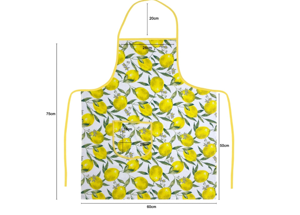 Pack 2 Pezzi Grembiule Alto Pettorina Cucina Chef Casa Con Tasche Peschiera