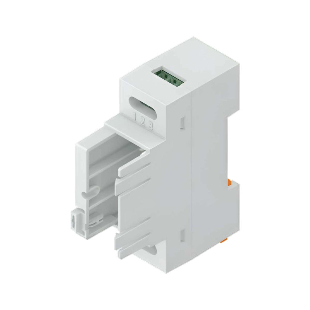 Custodia Rail DIN V3 versione standard per moduli elettrici 6A IP20 Bianco NODON