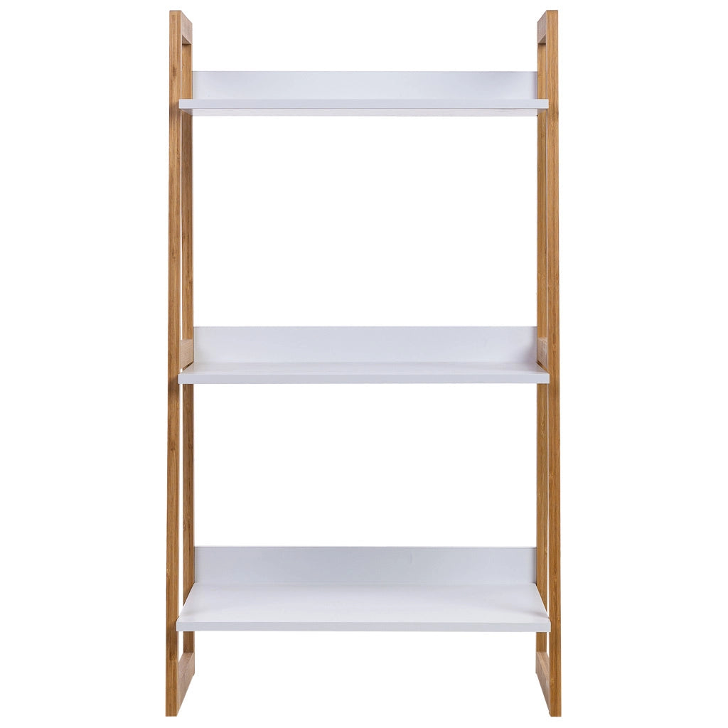 scaffalatura in legno bianco a 3 ripiani 50x36x90h cm