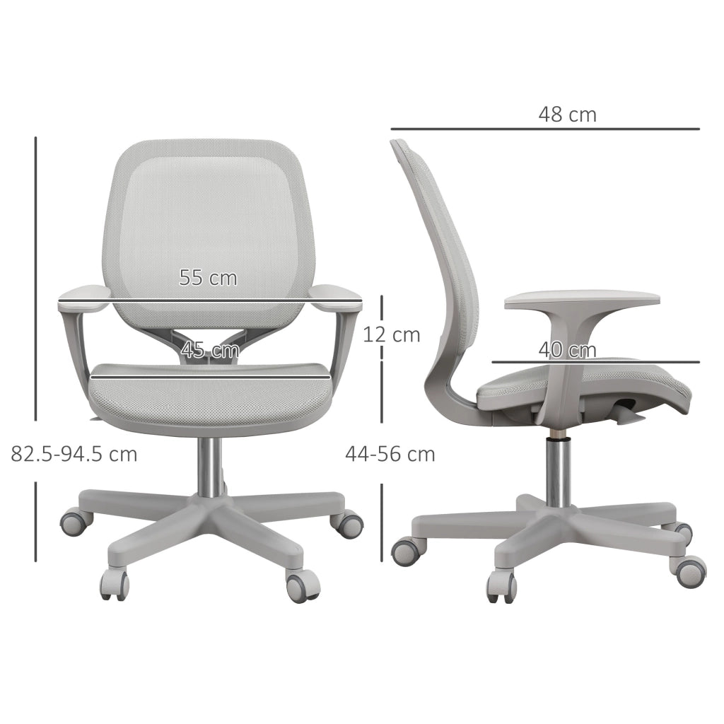 Sedia Ergonomica Reclinabile da Ufficio ¨C zephmum ¨C Grigia 55x48x82.5-94.5 cm