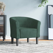 Poltrona Cabriolet Verde Scuro in Velluto 356444