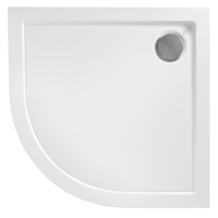 Cabina Doccia Rea Look Black 90x90 + Piatto Doccia Look White