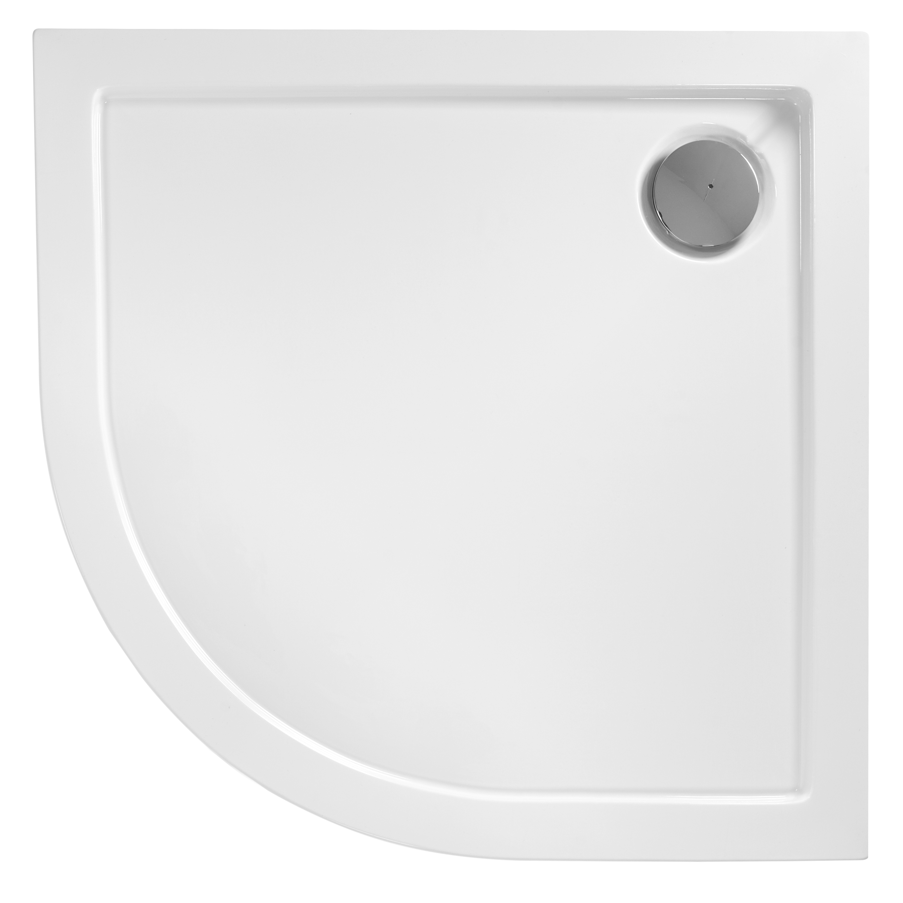 Cabina Doccia Rea Look Black 90x90 + Piatto Doccia Look White