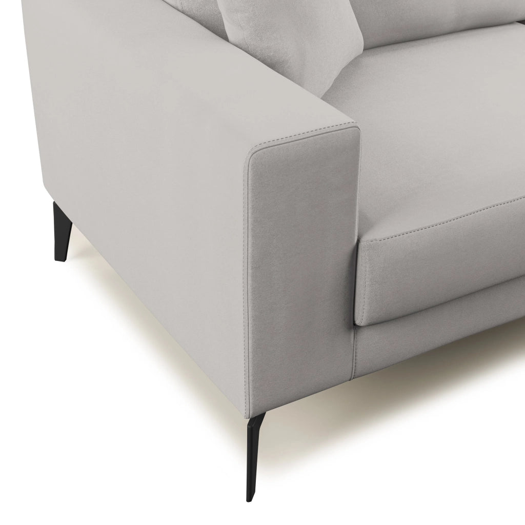 Prestige Divano design moderno T11 206 cm grigio chiaro