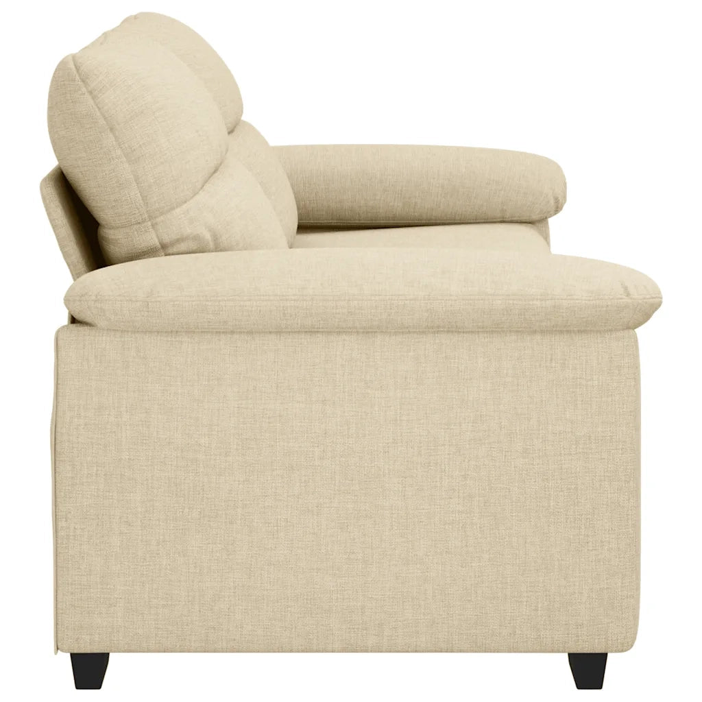 Divano a 2 Posti Crema 180x81x84 cm in Tessuto 4105314