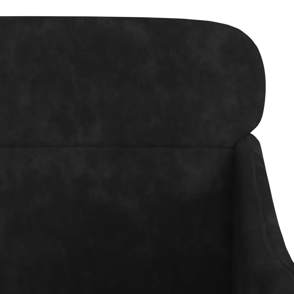 Divano Sedia-Poltrona Nera 63x76x80 cm Velluto 946200