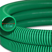 Tubo flessibile di aspirazione a pressione da 5 m diametro 32 mm (1 1/4") rinforzato a spirale verde 16_0001585