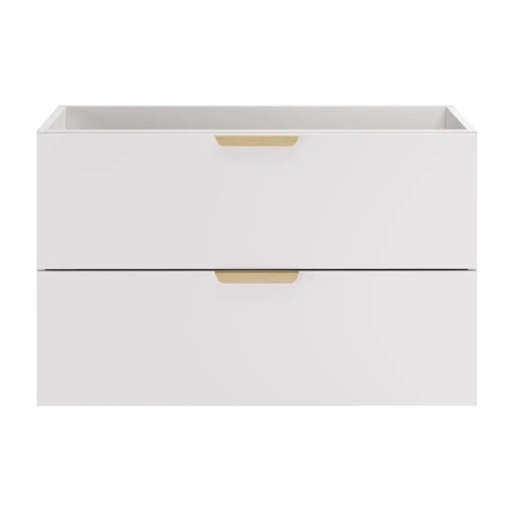Mobile sottolavabo OSTER 80 cm bianco opaco sospeso con 2 cassetti
