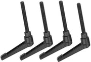 Manubrio Regolabile in Acciaio Inox - Nero - 8 Pezzi - Per Componenti Meccanici - Resistente alla Corrosione - Manubrio a Viti