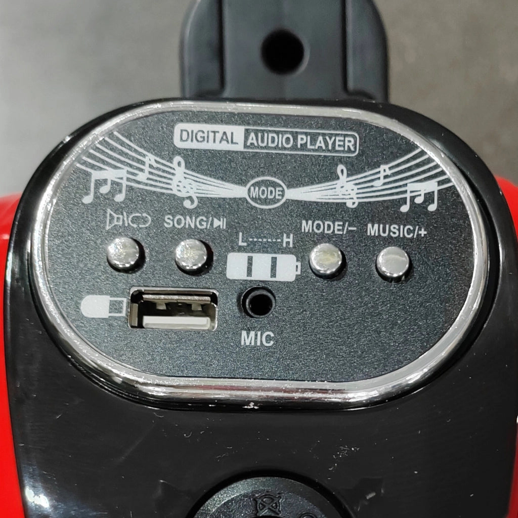 Motocicletta Giocattolo Elettrica per Bambini ¨C zephmum ¨C 3 Ruote, Accensione a Chiave, Fari, Contenitore