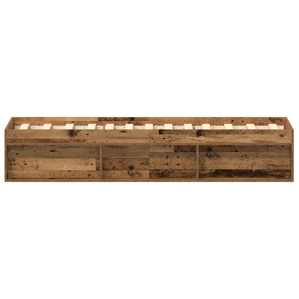 Giroletto senza Materasso Legno Antico 75x190 cm in Truciolato 3329309