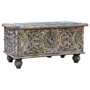 Baule in legno artigianale 89x44x46h cm
