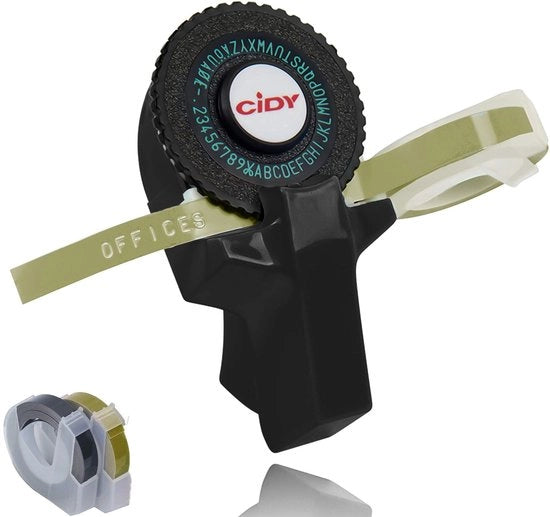 Stampante di etichette 3D - Mini-stampante di etichette - Crea etichette - Materiale plastico - Creatività - Sistema di stampa e rotazione intuitivo - Stampante di etichette