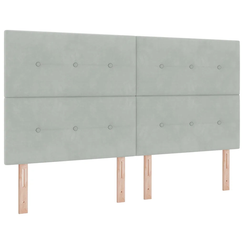 Testiera Grigio chiaro 180 cm Velluto 3337854
