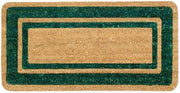 Zerbino Cocco Verde Ingresso Porta 33x60 cm Elegante Robusto Antiscivolo Asciugapassi Esterno