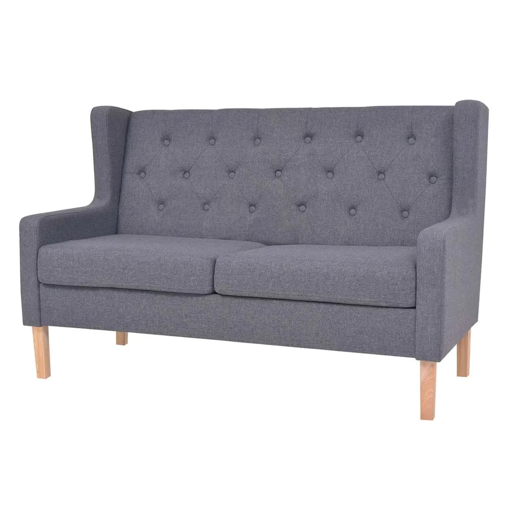 Set Divani 3 pz in Tessuto Grigio 274935