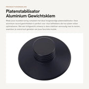 Stabilizzatore di peso Leggero - Aluminio - Stabilizzatore di piatto - Dischi LP - Lettore CD - Riduce vibrazioni - Piatto di peso
