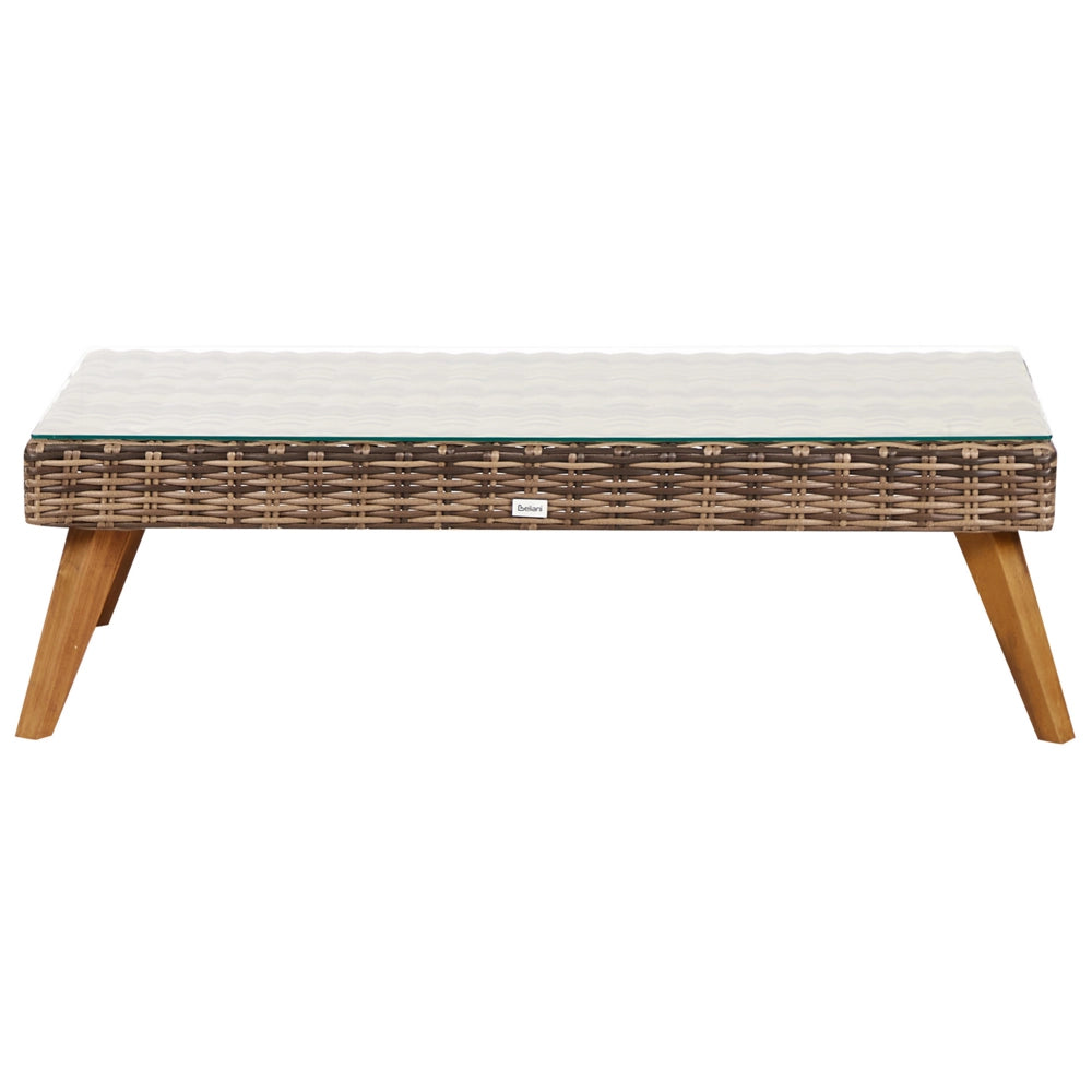 Set giardino in rattan verde oliva composto da divano 3 posti 2 poltrone tavolino esterno elegante