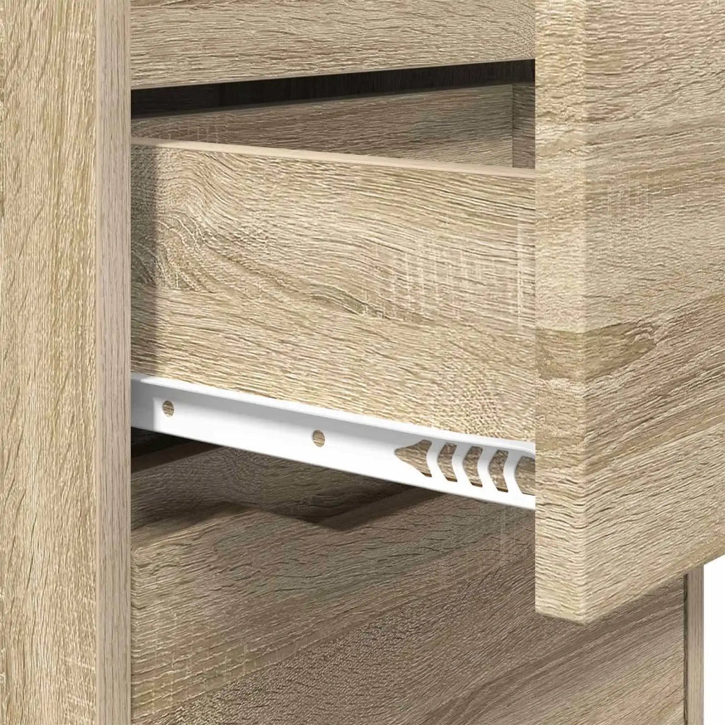 Comodini 2 pcs Rovere Sonoma 40 x 30 x 467 cm Legno multistrato 888912