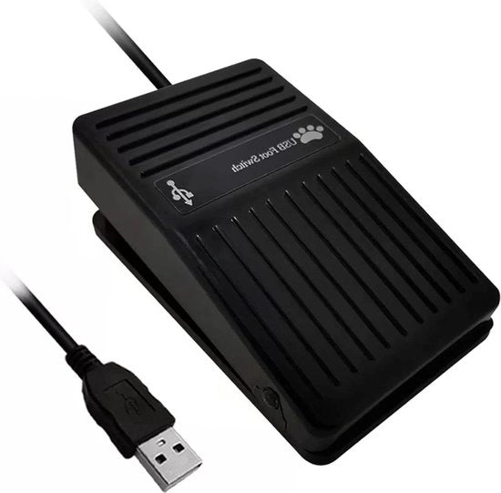 Controlli Meccanici USB per Pedale da Toletta da Uso con Sincronizzazione Rapida e Combinazione di Tasti per Acquisizione Medica e Giochi - Apparecchiatura Informatica con Cavo da 2 m/78.7 pollici.