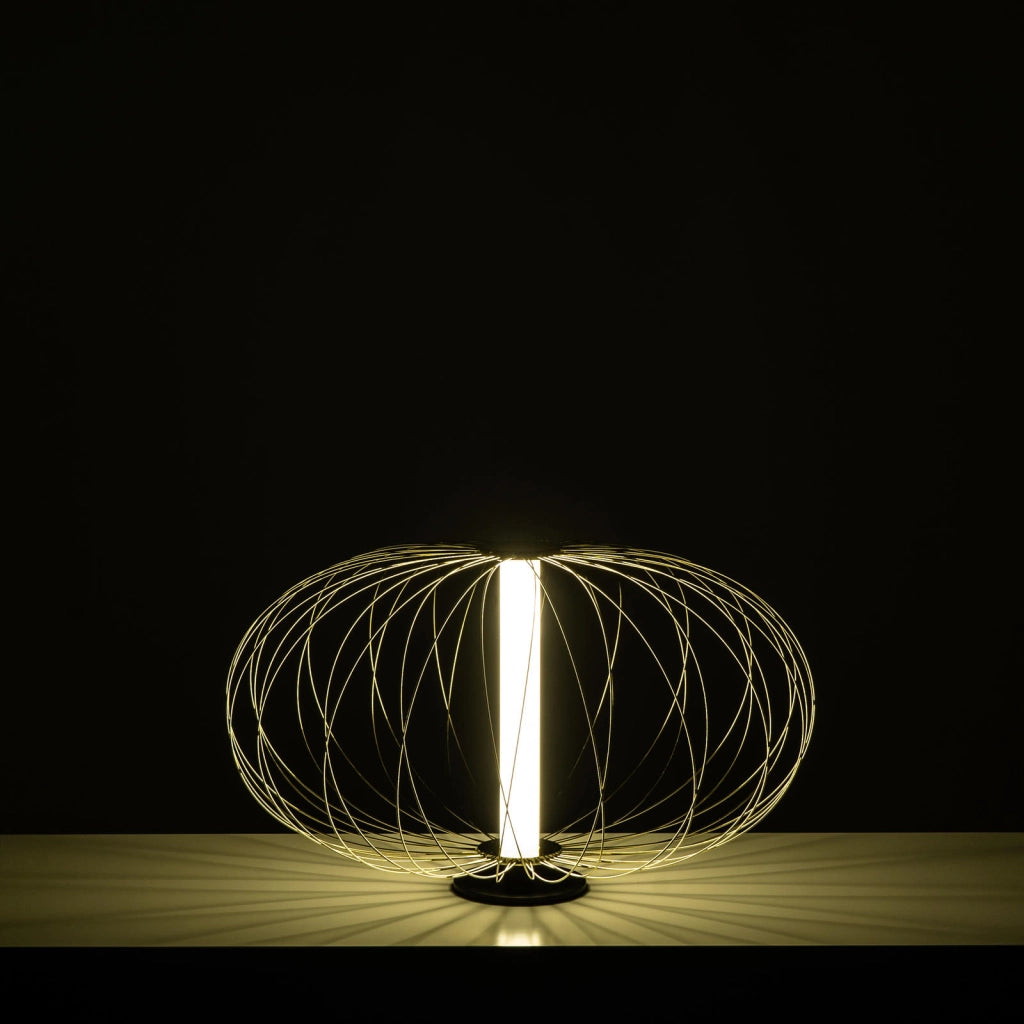 Mizar - Lampada da Tavolo a LED in Acciaio Bianco